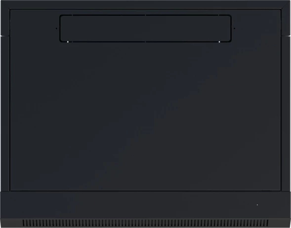 Шкаф коммутационный NTSS (NTSS-W12U6045GS-BL) настенный 12U 570x450мм пер.дв.стекл 60кг черный 24кг