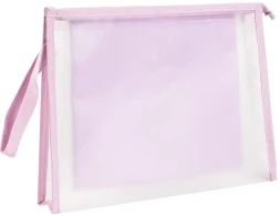 Папка на молнии ZIP Deli PP109VIOLET A4 ЭВА прозрачный внутр. цвет молнии фиолетовый 2 внутр. кармана