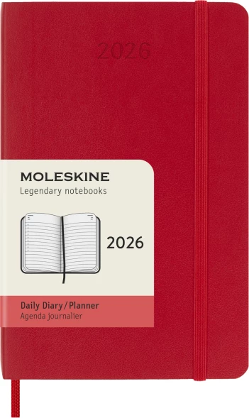Ежедневник Moleskine CLASSIC SOFT Pocket 90x140мм 400стр. мягкая обложка красный