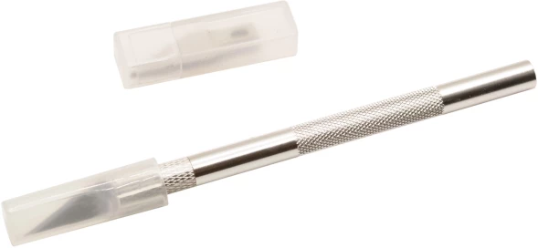 Резак-скальпель Silwerhof Create 5 сменных лезвий металл