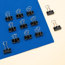 Зажимы Deli EZ64 металл 25мм черный (упак.:12шт) картонная коробка