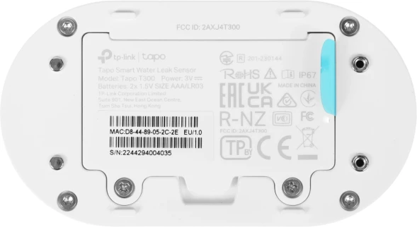 Датчик протечки TP-Link Tapo T300 белый