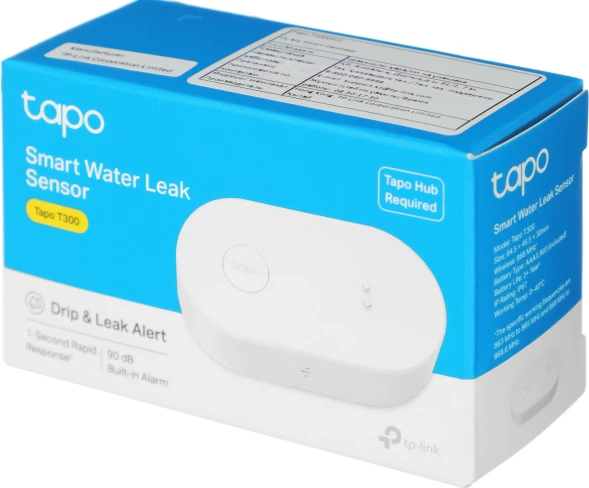 Датчик протечки TP-Link Tapo T300 белый