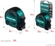 Рулетка геодезическая Kraftool 34127-10 дл.полотна 10м изм.шкала в см зацеп двусторонний магнитный зеленый