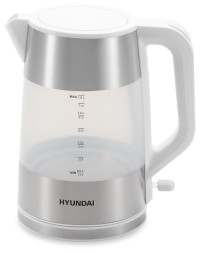 Чайник электрический Hyundai HYK-P4025 1.9л. 2200Вт белый корпус: пластик