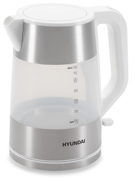 Чайник электрический Hyundai HYK-P4025 1.9л. 2200Вт белый корпус: пластик