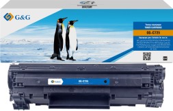 Картридж лазерный G&amp;amp;G GG-C725 черный (1600стр.) для Canon imageCLASS MF3010 MFP/LBP-6000/6000B/6020/6020B/MF-3010, LJ P1102/1102w Pro M1130/1212 HP