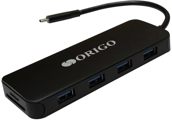 Разветвитель USB 3.0 Origo OU3390SNPD 4порт. черный (OU3390SNPD/B1)