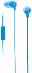 Гарнитура внутриканальные Sony MDR-EX14AP 1.2м синий проводные в ушной раковине (MDREX14APLIZIN)