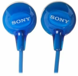 Гарнитура внутриканальные Sony MDR-EX14AP 1.2м синий проводные в ушной раковине (MDREX14APLIZIN)