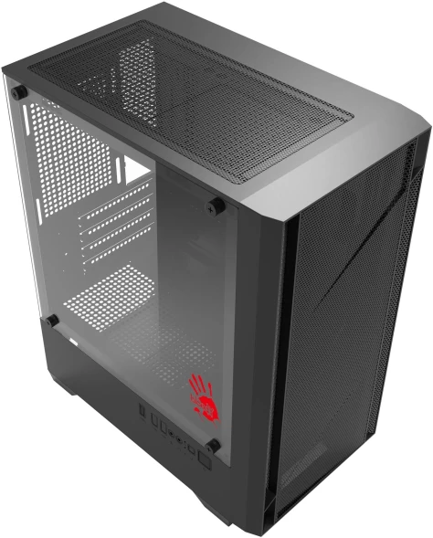 Корпус Bloody CC-124 черный без БП mATX 8x120mm 2xUSB2.0 1xUSB3.0 audio bott PSU