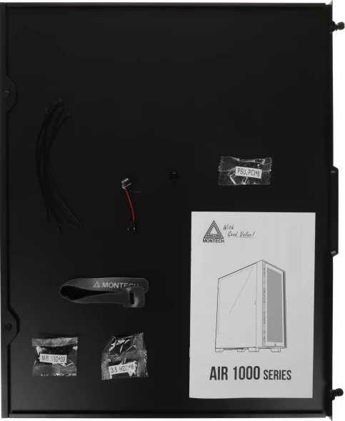 Корпус Montech Air 1000 Premium черный без БП ATX 1x120mm 3x140mm 1xUSB2.0 2xUSB3.0 audio bott PSU