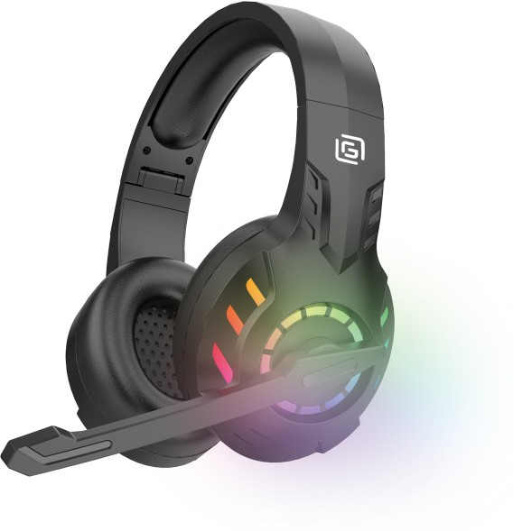 Наушники с микрофоном Оклик HS-L420G черный мониторные BT оголовье (1939799)