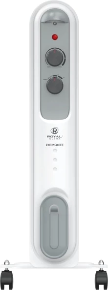 Радиатор масляный Royal Clima PIEMONTE ROR-P5-1000M 1000Вт белый/серый