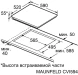 Индукционная варочная поверхность Maunfeld CVI594SF2BG бежевый