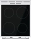 Плита Электрическая Gorenje GEC5C61WG белый стеклокерамика (без крышки)