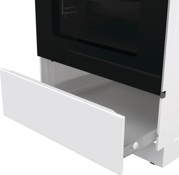 Плита Электрическая Gorenje GEC5C61WG белый стеклокерамика (без крышки)
