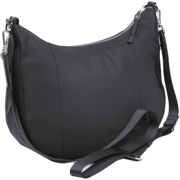 Сумка седло женская Piquadro Lyra BD6658W92T/N 10.9&amp;quot; черная ткань/натур.кожа