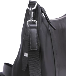 Сумка седло женская Piquadro Lyra BD6658W92T/N 10.9&amp;quot; черная ткань/натур.кожа