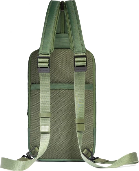 Рюкзак слинг мужской Piquadro Orion CA6625S136/VE хаки ткань/натур.кожа