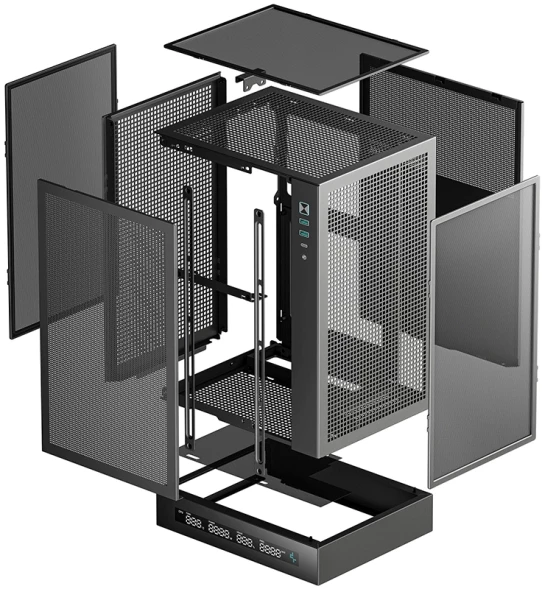 Корпус Deepcool CH170 DIGITAL черный без БП mATX 1x120mm 1xUSB2.0 1xUSB3.0 audio bott PSU