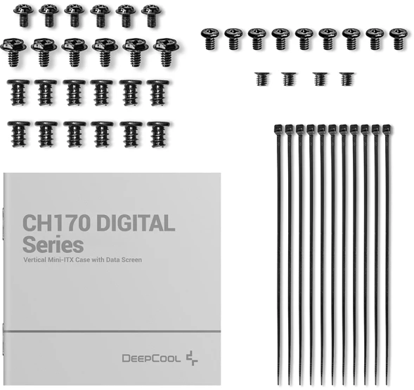 Корпус Deepcool CH170 DIGITAL черный без БП mATX 1x120mm 1xUSB2.0 1xUSB3.0 audio bott PSU