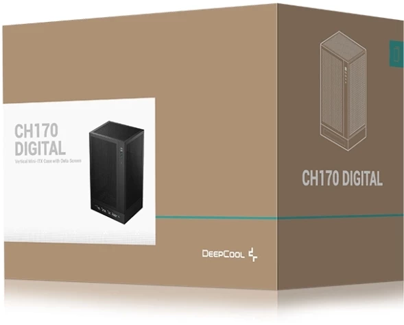 Корпус Deepcool CH170 DIGITAL черный без БП mATX 1x120mm 1xUSB2.0 1xUSB3.0 audio bott PSU