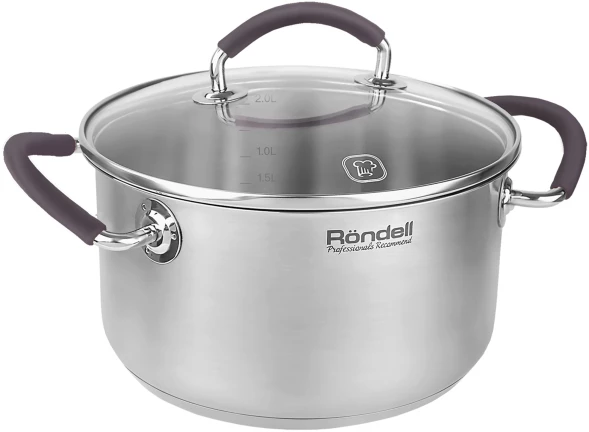 Кастрюля Rondell Akzent RDS-1387 2.1л. d=18см (с крышкой) стальной