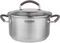 Кастрюля Rondell Akzent RDS-1387 2.1л. d=18см (с крышкой) стальной
