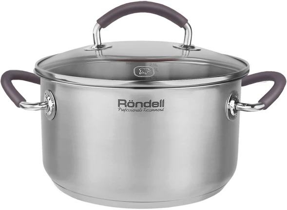 Кастрюля Rondell Akzent RDS-1387 2.1л. d=18см (с крышкой) стальной