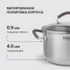 Кастрюля Rondell Akzent RDS-1387 2.1л. d=18см (с крышкой) стальной