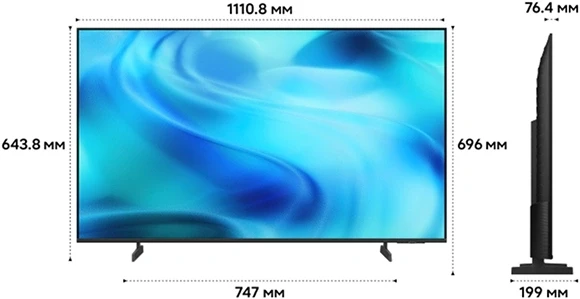 Телевизор LED Samsung 50&amp;quot; UE50U8000HUXPY черный/серый 4K Ultra HD 60Hz DVB-T2 DVB-C DVB-S2 USB WiFi Smart TV