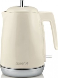 Чайник электрический Gorenje K15RL 1.7л. 2200Вт бежевый корпус: металл/пластик