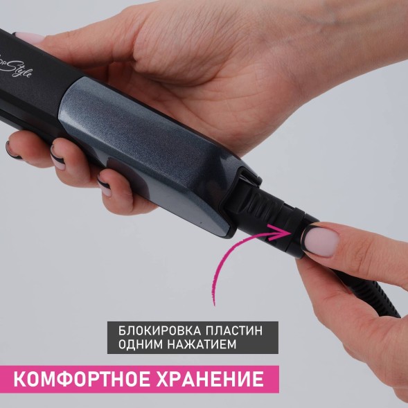 Щипцы Scarlett SC-HS60014 25Вт макс.темп.:190С покрытие:керамическое черный