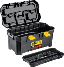 Ящик для инструментов Stayer Master 38016-19 32л 1отд. черный/желтый