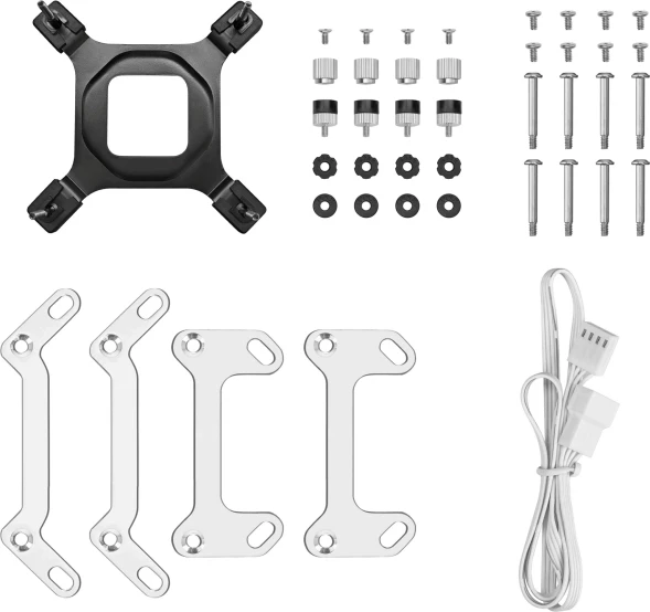 Система водяного охлаждения Deepcool Mystique 240 Soc-AM5/AM4/1200/1700/1851 белый 4-pin 36.49dB Al 1543gr Ret (R-LX240-WHDSNMP-G-1)