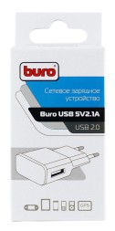 Сетевое зар./устр. Buro TJ-159w 10.5W 2.1A USB-A универсальное белый