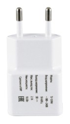 Сетевое зар./устр. Buro TJ-159w 10.5W 2.1A USB-A универсальное белый