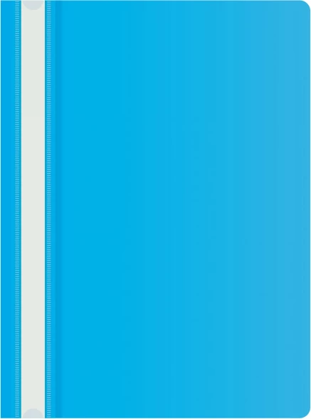 Папка-скоросшиватель Silwerhof Eco A4 прозрач.верх.лист пластик голубой 0.11/0.13