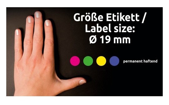 Этикетки Avery Zweckform 3856 250шт на листе диаметр 19мм/70г/м2/желтый самоклей. универсальная