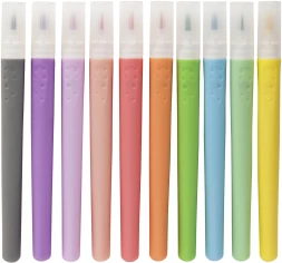 Фломастеры Silwerhof Create 13мм 146мм кисть Вентилируемый 10цв. пакет с европодвесом