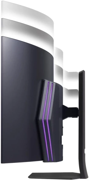 Монитор LG 44.5&amp;quot; UltraGear 45GS95QE-B черный OLED LED 21:9 HDMI M/M матовая HAS Piv 1500000:1 1300cd 178гр/178гр 3440x1440 240Hz G-Sync FreeSync Premium Pro DP SPDIF WQ USB 12.3кг