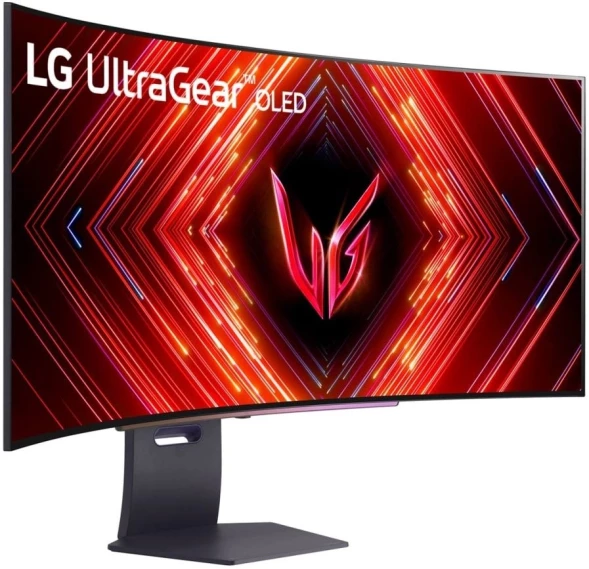Монитор LG 44.5&amp;quot; UltraGear 45GS95QE-B черный OLED LED 21:9 HDMI M/M матовая HAS Piv 1500000:1 1300cd 178гр/178гр 3440x1440 240Hz G-Sync FreeSync Premium Pro DP SPDIF WQ USB 12.3кг