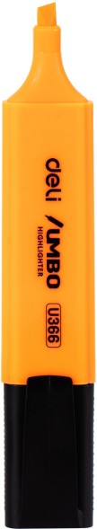 Текстовыделитель Deli EU366-OR Jumbo скошенный пиш. наконечник 1-5мм оранжевый