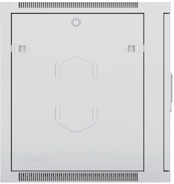 Шкаф коммутационный Cabeus (SH-05F-6U60/35) настенный 6U 600x350мм пер.дв.стекл 60кг серый 290мм 14кг 220град. 368мм IP20 сталь