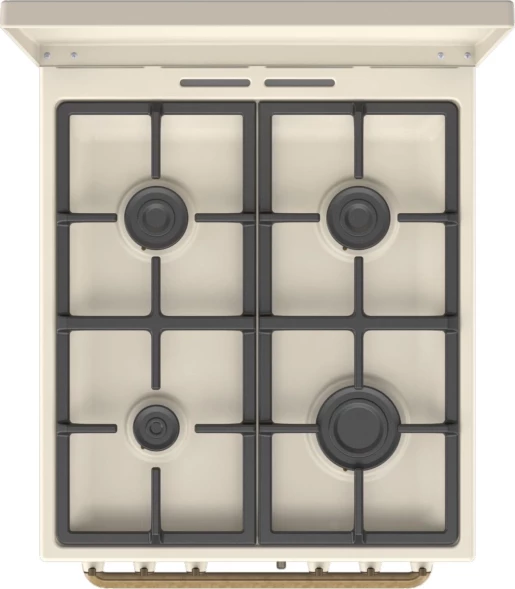 Плита Газовая Gorenje GGI5BCLI бежевый (металлическая крышка) реш.чугун
