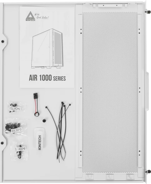 Корпус Montech Air 1000 Premium белый без БП ATX 1x120mm 3x140mm 1xUSB2.0 2xUSB3.0 audio bott PSU