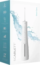 Ирригатор Scarlett SC-WF02 портатив. 4насад. белый