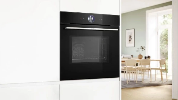 Духовой шкаф Электрический Bosch Serie 8 HMG776NB1 черный