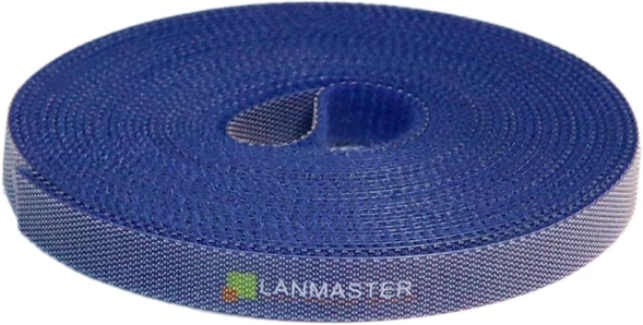 Хомут-липучка Lanmaster LAN-VCS5M-BL 5000x10мм полиамид синий
